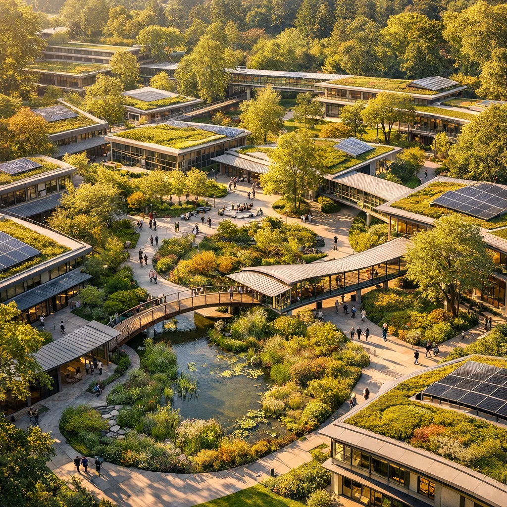 Pedestrian-first masterplan