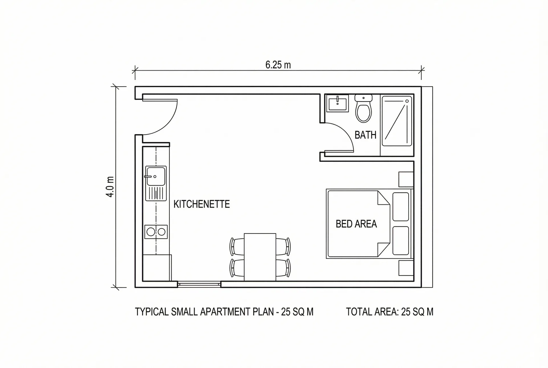 Conventional compact interior
